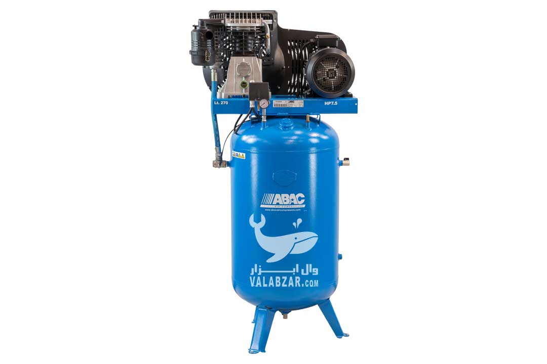 11-کمپرسور-نصب-روی-مخزن-ایستاده- وال ابزار - کمپرسور نصب روی مخزن ایستاده Compressors mounted on a standing tank